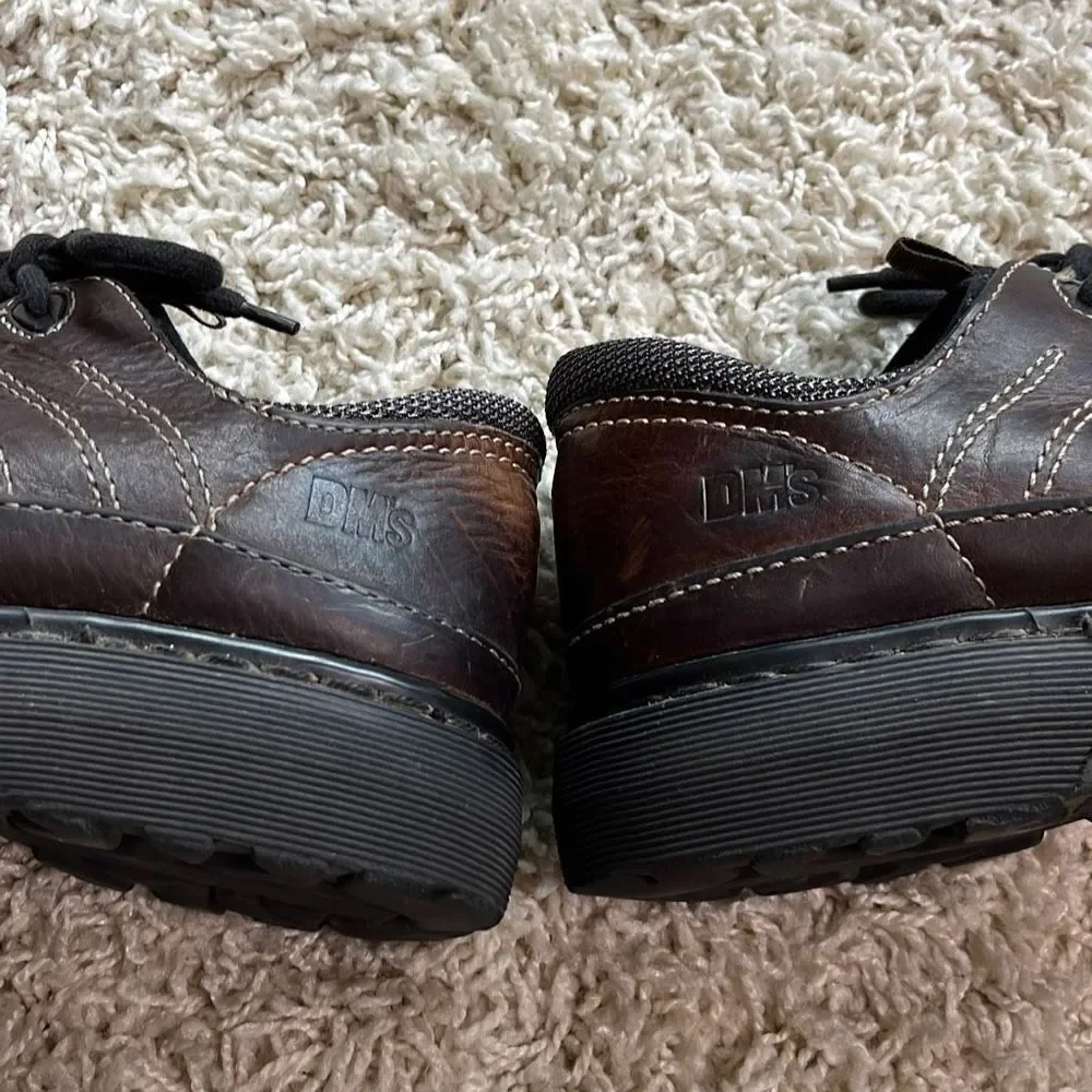 Dr. Martens Vintage Brown Lace-up Shoes Made in England AW004 Mens Size 8